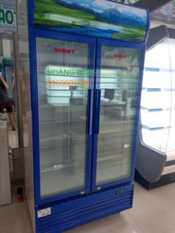 Tủ mát Sanaky 1009 HP3 inverter cũ, tiết kiệm điện, 2 cánh kính, còn mới 99%