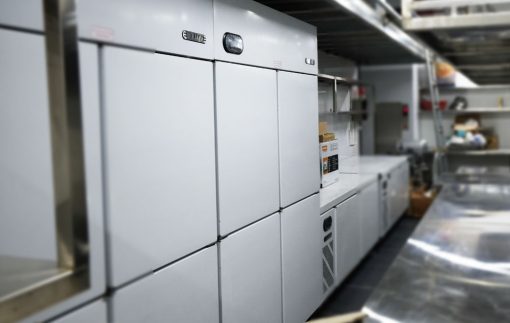 Tủ mát inox Berjaya 1000 lít 4 cánh đã qua sử dụng, còn zin block, làm mát sâu, tiết kiệm điện
