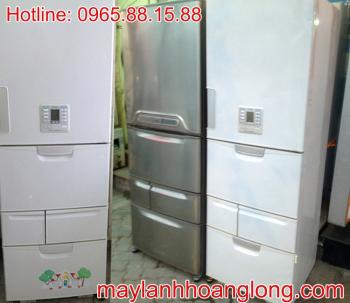 Tủ lạnh National cũ 560 lít, dung tích lớn, máy lạnh sâu, tiết kiệm điện, thích hợp gia đình đông người
